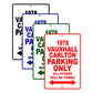 1978 Vzuxhall Carlton Car Parking Only All Others Will Be Towed Signs
