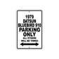 1979 Datsun Bluebird 910 Car Parking Only All Others Will Be Towed Metal Sign  