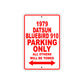 1979 Datsun Bluebird 910 Car Parking Only All Others Will Be Towed Sign