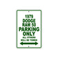 1979 Dodge Ram 50 Car Parking Only All Others Will Be Towed Sign Plate