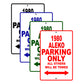 1980 Aleko Car Parking Only All Others Will Be Towed Signs