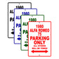 1980 Alfa Romeo 75 Car Parking Only All Others Will Be Towed Signs