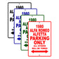 1980 Alfa Romeo Alfetta Car Parking Only All Others Will Be Towed Signs