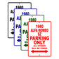 1980 Alfa Romeo SZ Car Parking Only All Others Will Be Towed Signs
