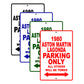 1980 Aston Martin Lagonda Car Parking Only All Others Will Be Towed Signs