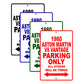 1980 Aston Martin V8 Vantage Car Parking Only All Others Will Be Towed Signs