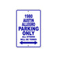 1980 Austin Allegro Car Parking Only All Others Will Be Towed Metal Sign Plate