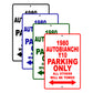 1980 Autobianchi Y10 Car Parking Only All Others Will Be Towed Signs