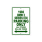 1980 BMW 3 Series E30 Car Parking Only All Others Will Be Towed Sign Plate
