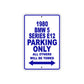 1980 BMW 5 Series E12 Car Parking Only All Others Will Be Towed Metal Sign Plate