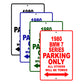 1980 BMW 7 Series Car Parking Only All Others Will Be Towed Signs