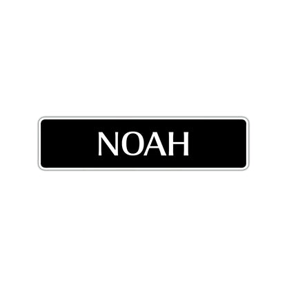 Noah Street Sign Children Name Room Plate
