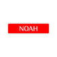 Noah Street Sign Children Name Room Plate