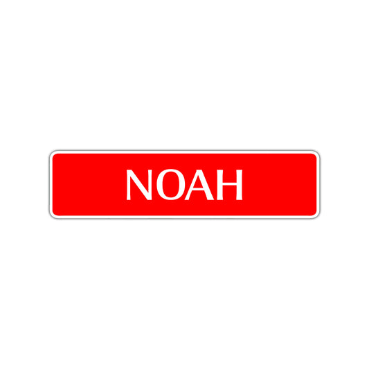 Noah Street Sign Children Name Room Plate