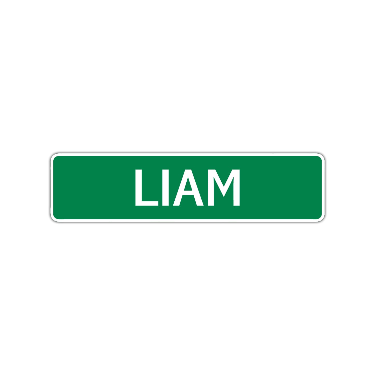 Liam Street Sign Children Name Room Plate