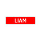Liam Street Sign Children Name Room Plate