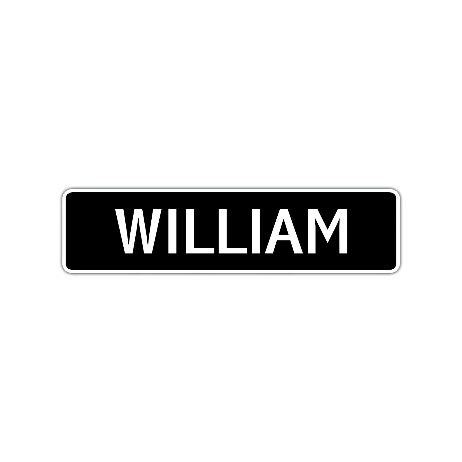 William Street Sign Children Name Room Plate