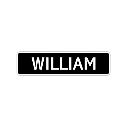 William Street Sign Children Name Room Plate