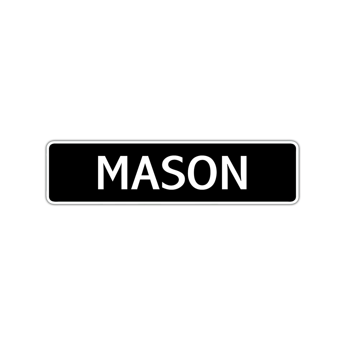 Mason Street Sign Children Name Room Plate
