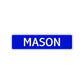 Mason Street Sign Children Name Room Plate