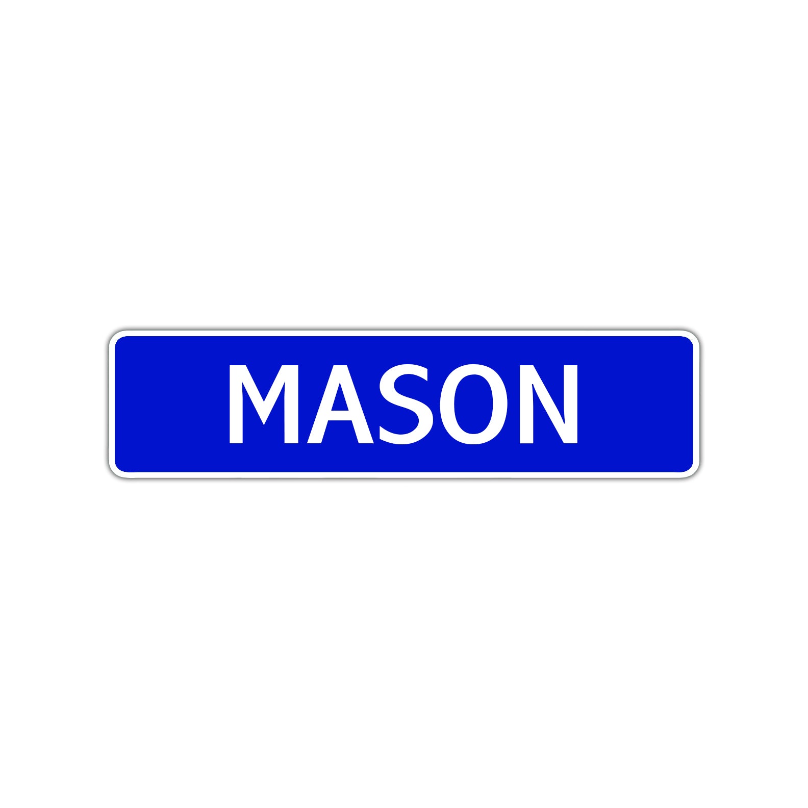 Mason Street Sign Children Name Room Plate