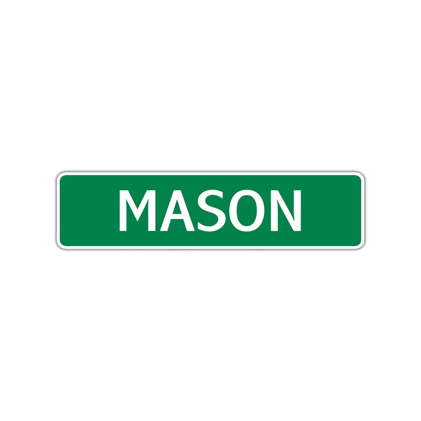 Mason Street Sign Children Name Room Plate
