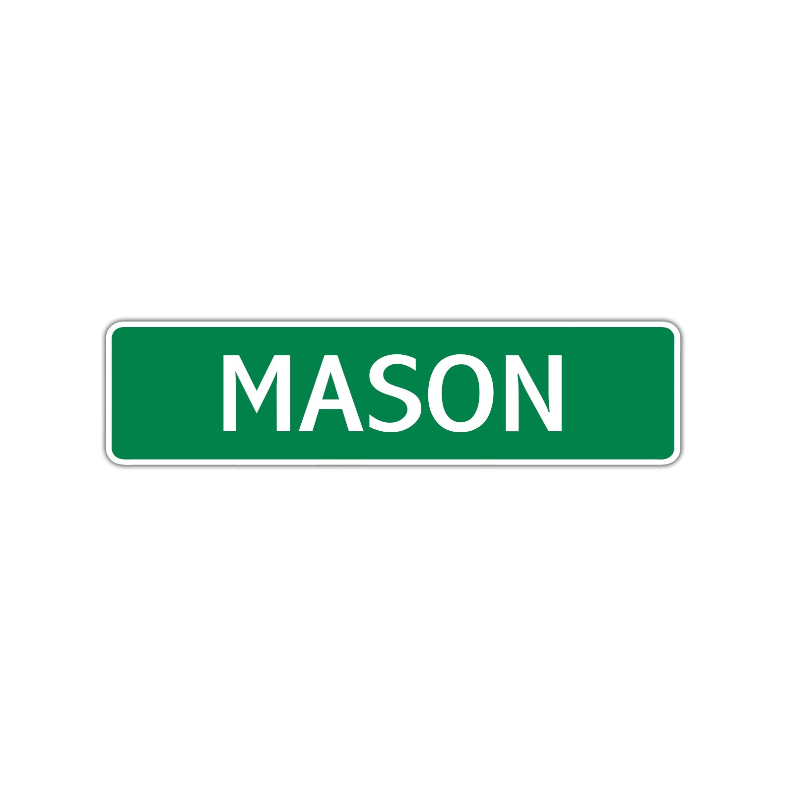 Mason Street Sign Children Name Room Plate