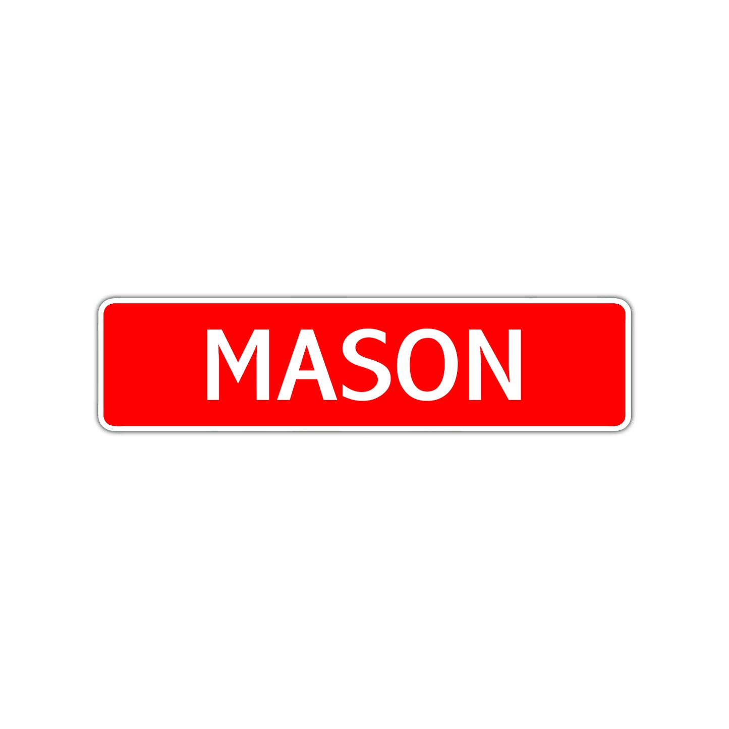 Mason Street Sign Children Name Room Plate