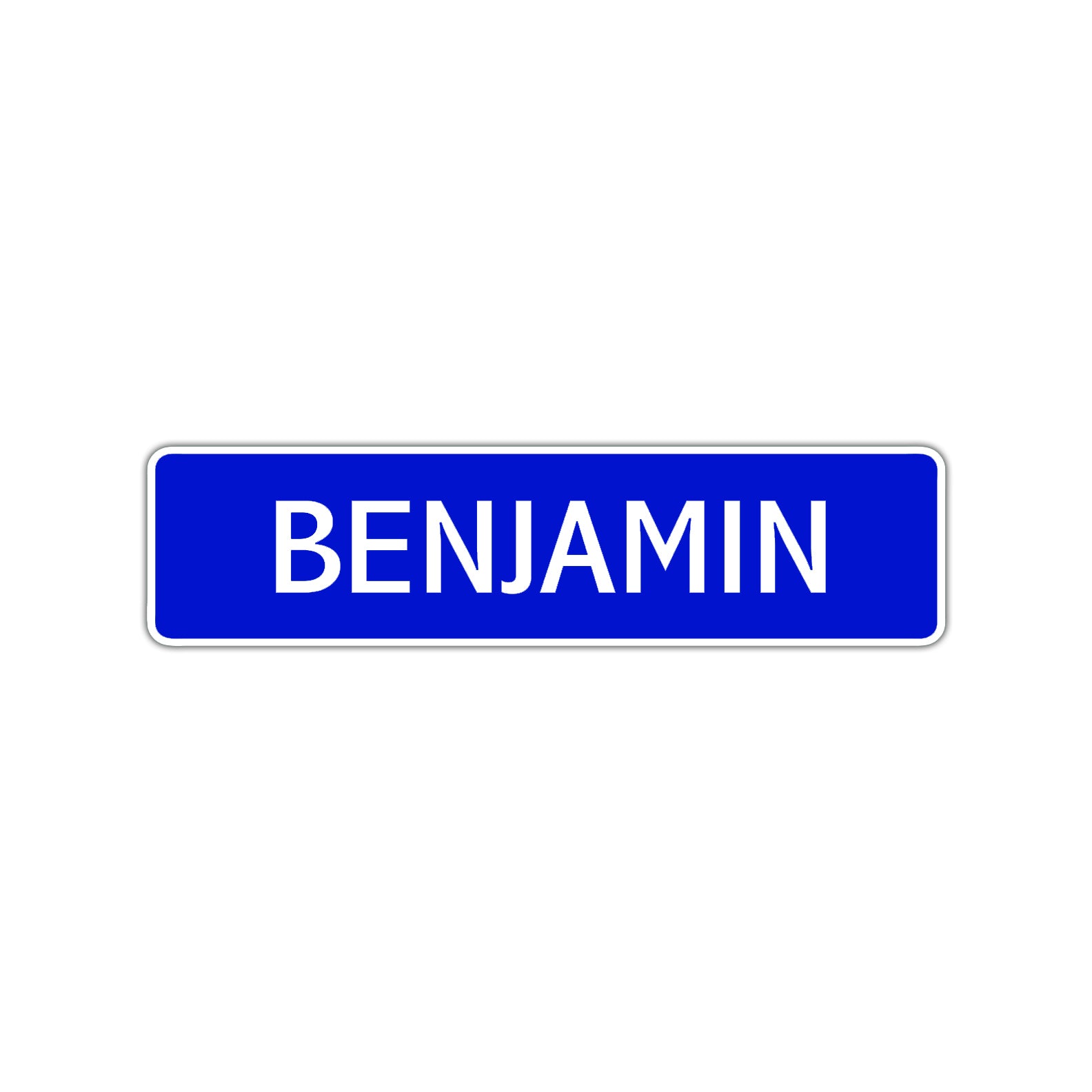 Benjamin Street Sign Children Name Room Plate