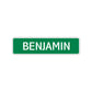 Benjamin Street Sign Children Name Room Plate