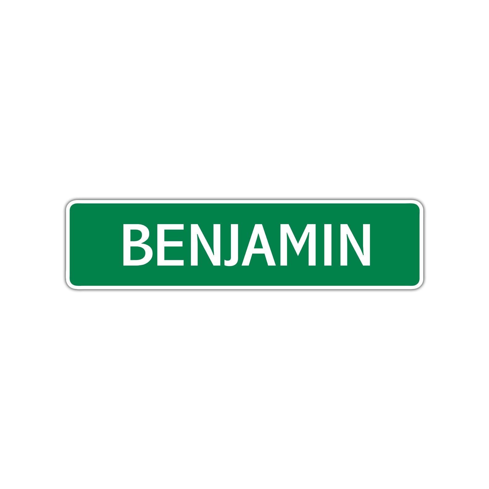 Benjamin Street Sign Children Name Room Plate