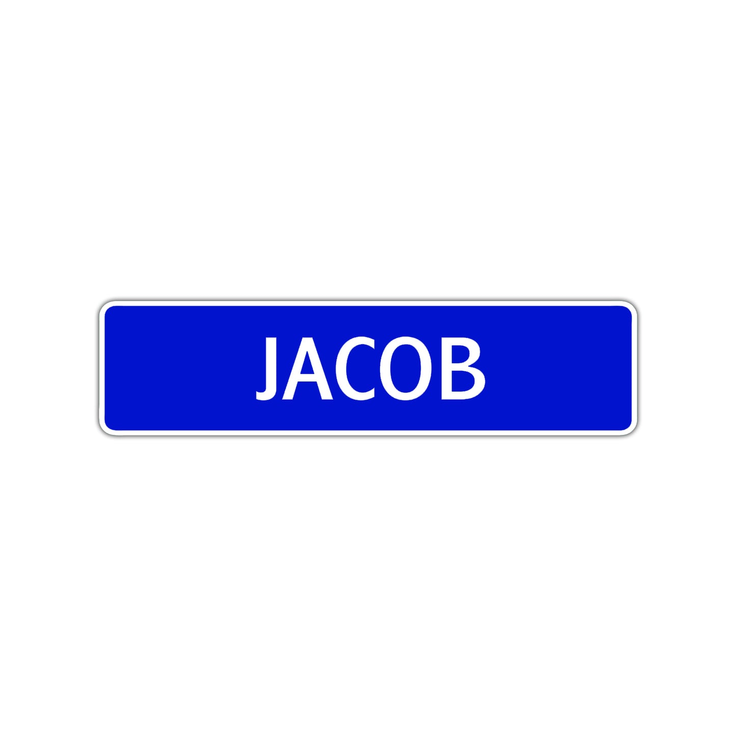 Jacob Street Sign Children Name Room Plate