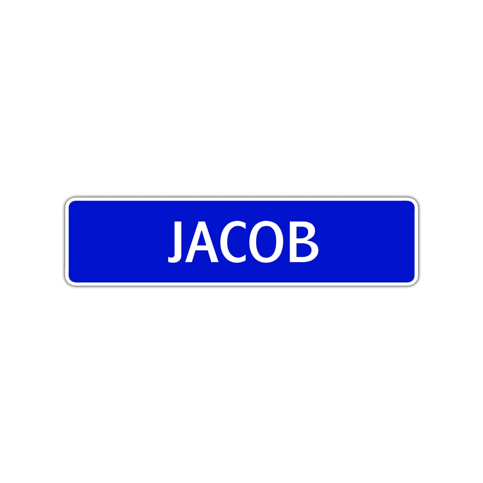 Jacob Street Sign Children Name Room Plate