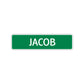 Jacob Street Sign Children Name Room Plate