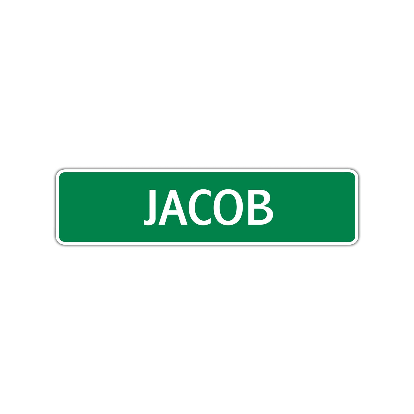 Jacob Street Sign Children Name Room Plate