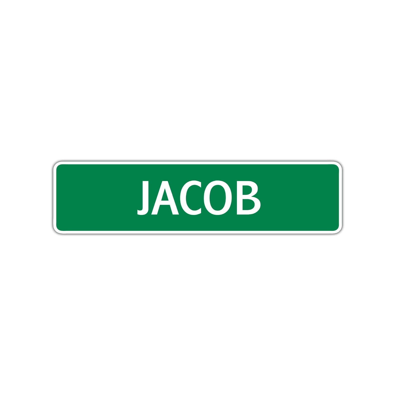 Jacob Street Sign Children Name Room Plate
