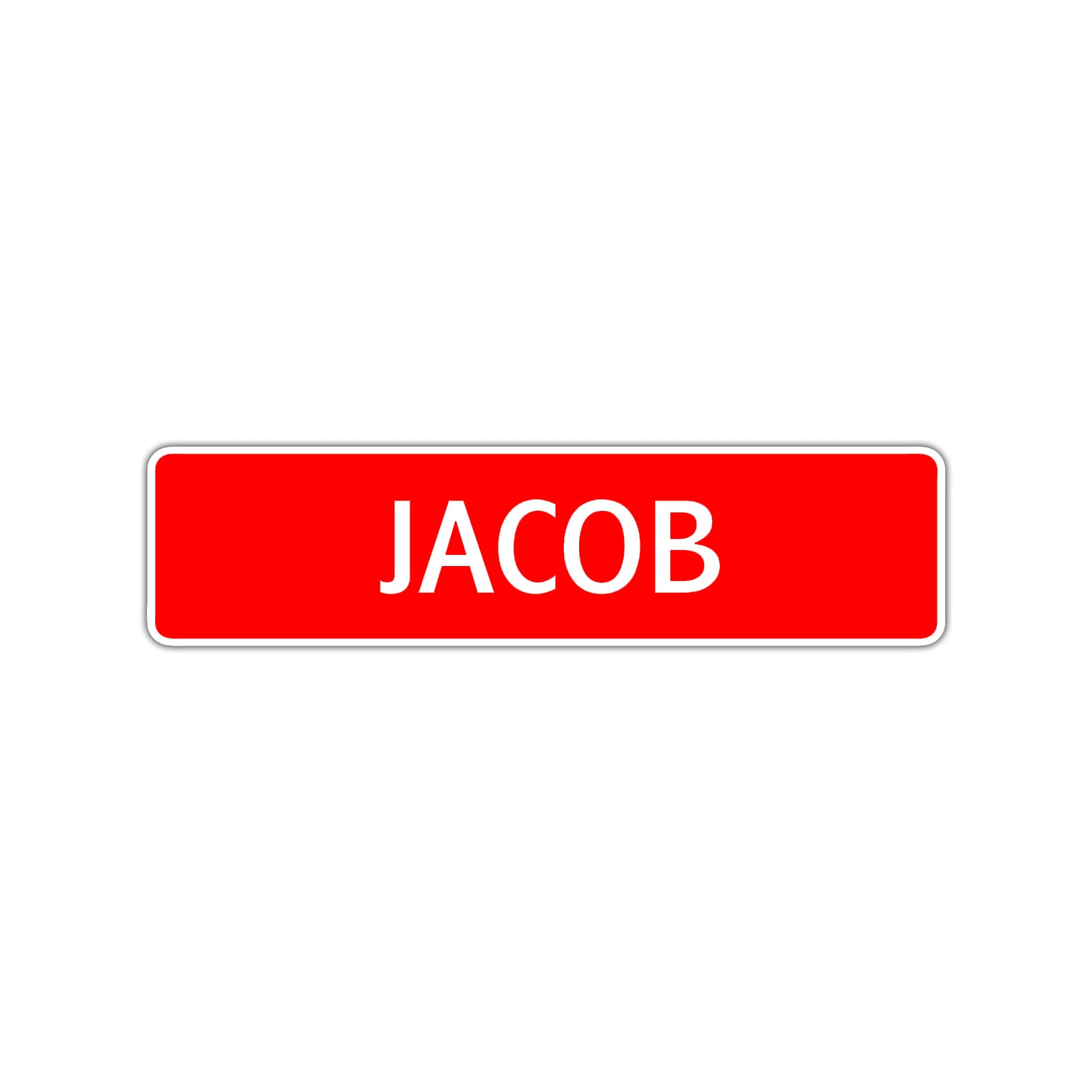 Jacob Street Sign Children Name Room Plate