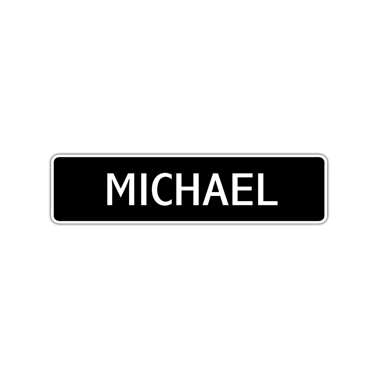 Michael Street Sign Children Name Room Plate