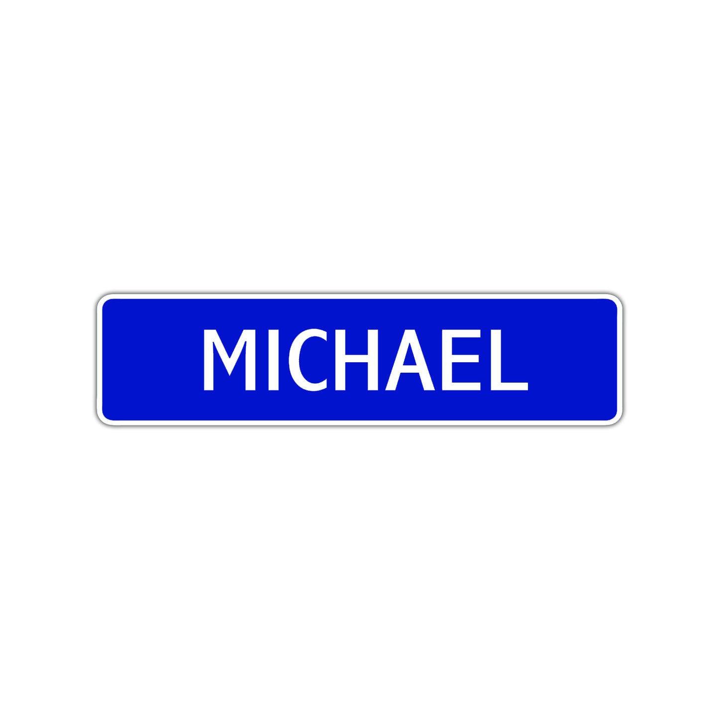 Michael Street Sign Children Name Room Plate