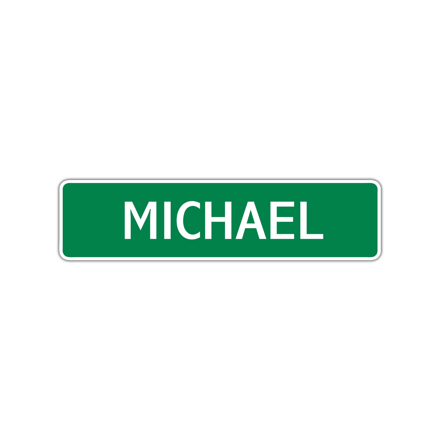 Michael Street Sign Children Name Room Plate