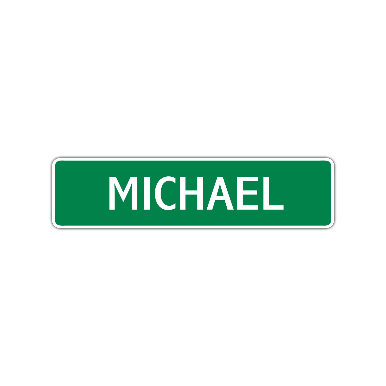 Michael Street Sign Children Name Room Plate