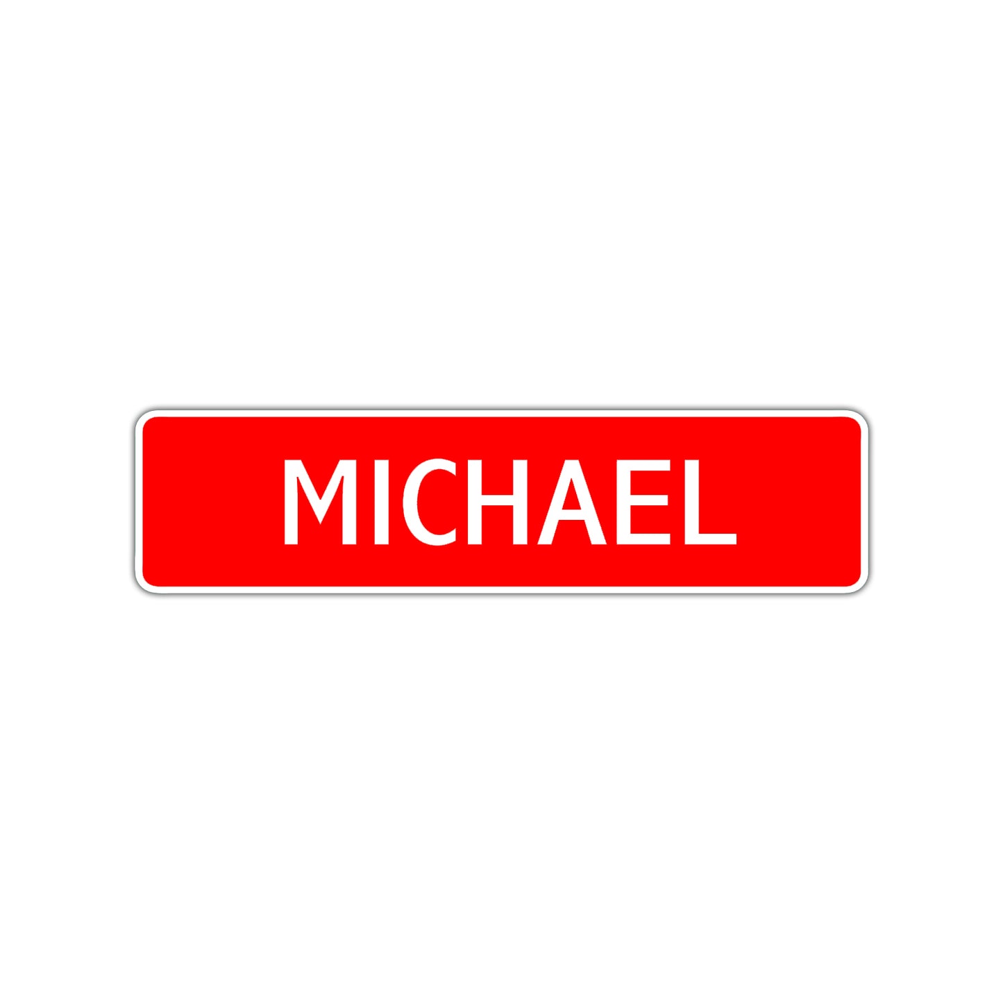 Michael Street Sign Children Name Room Plate