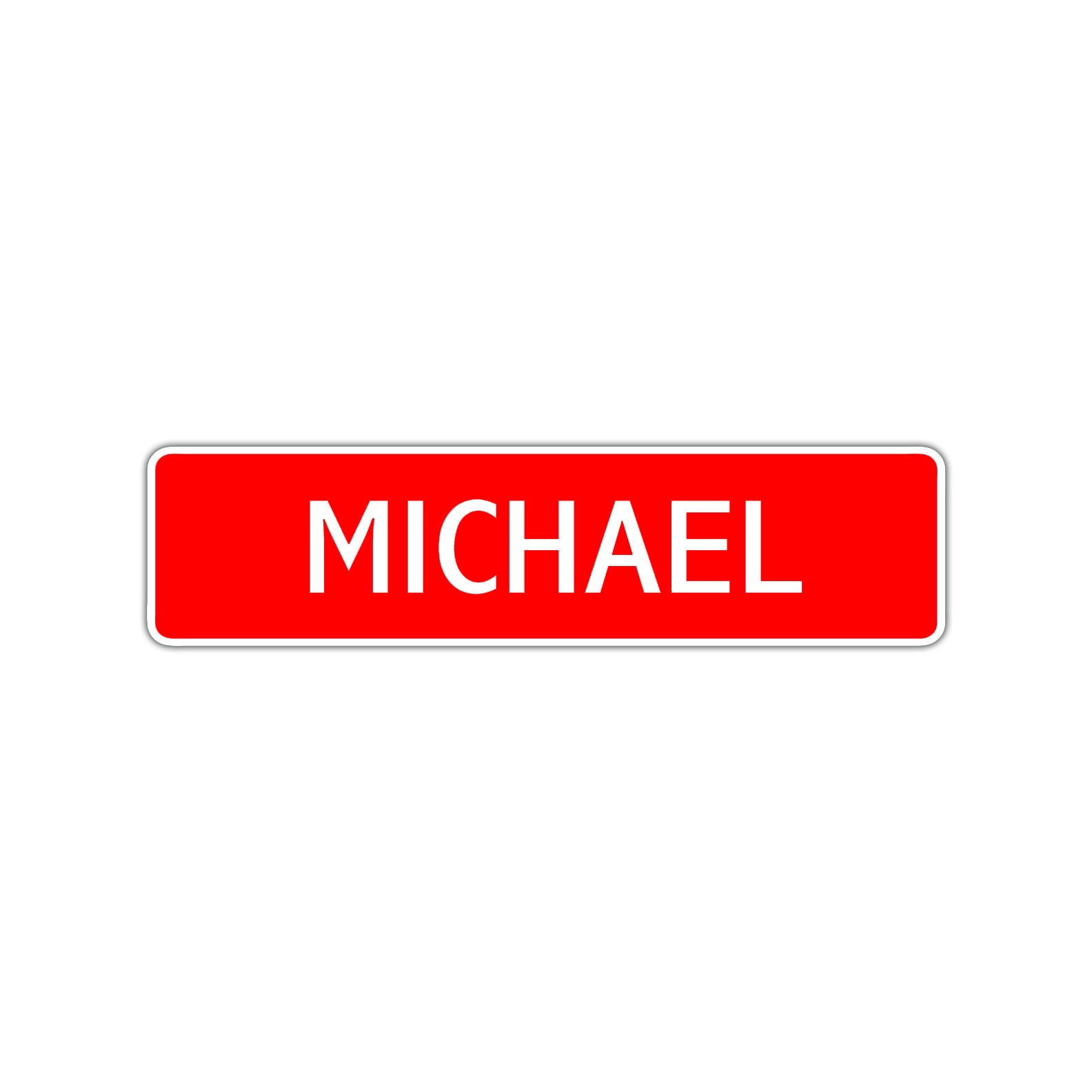Michael Street Sign Children Name Room Plate
