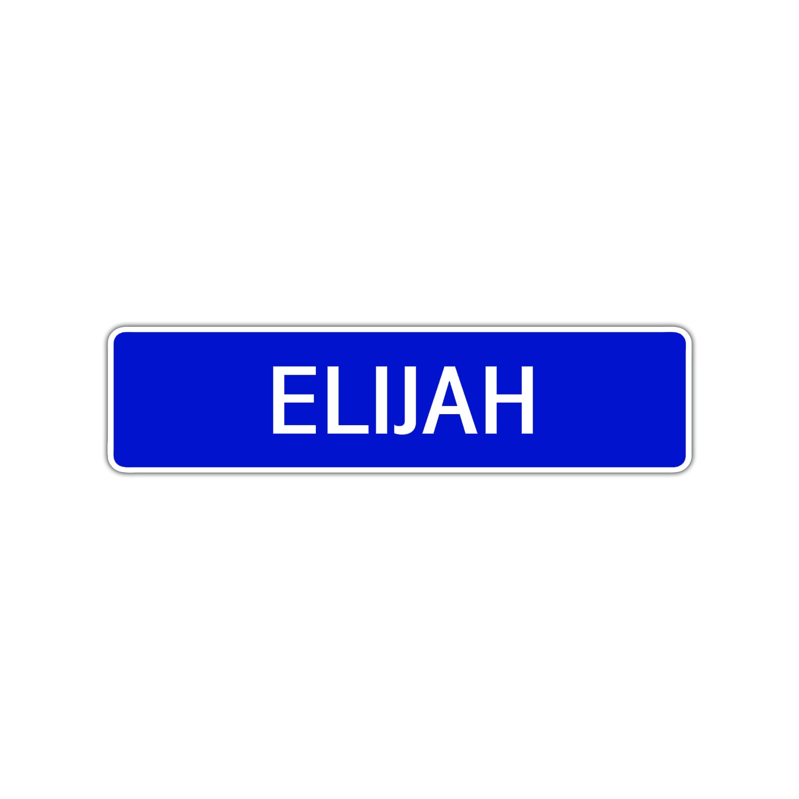 Elijah Street Sign Children Name Room Plate