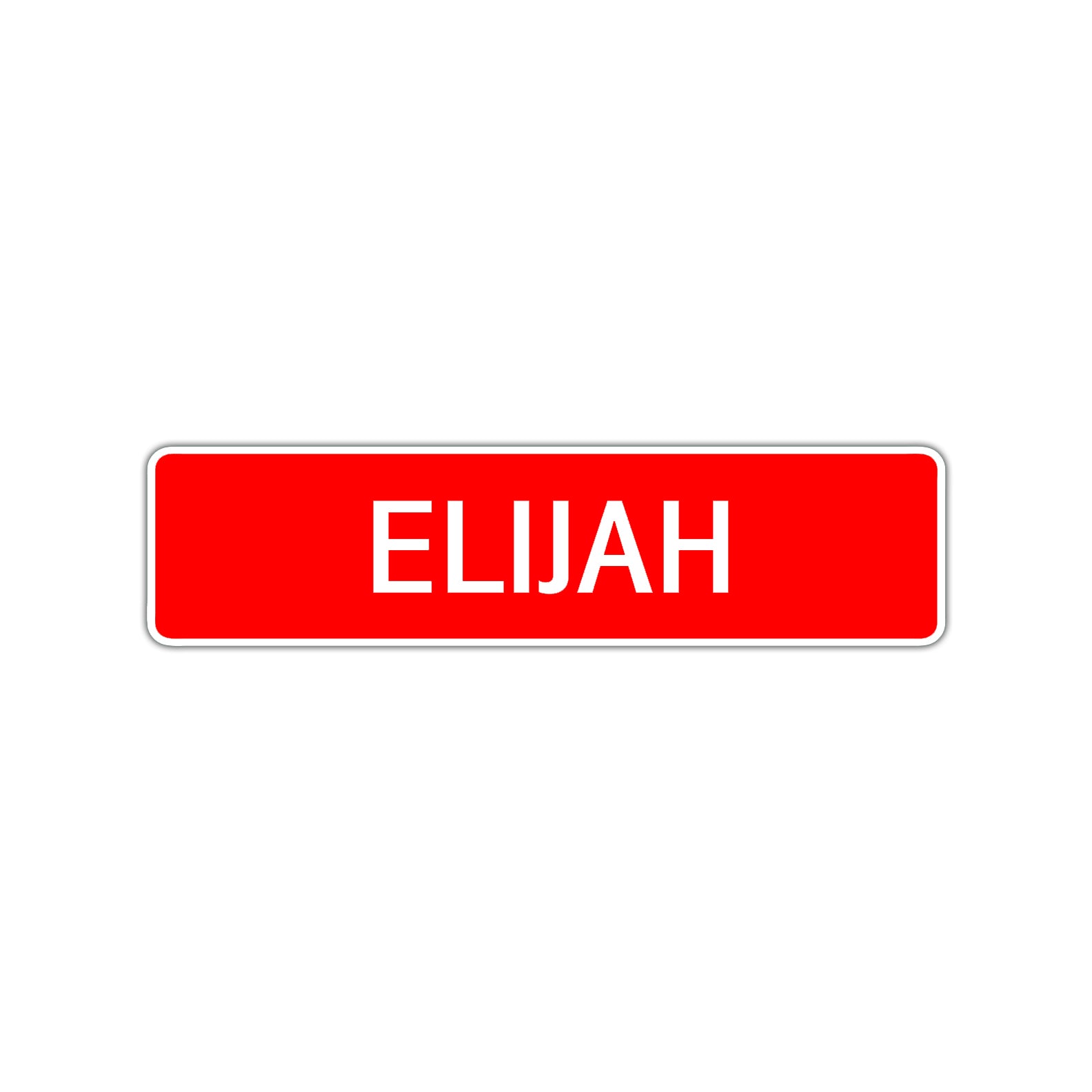 Elijah Street Sign Children Name Room Plate