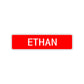 Ethan Street Sign Children Name Room Plate