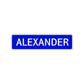 Alexander Street Sign Children Name Room Plate