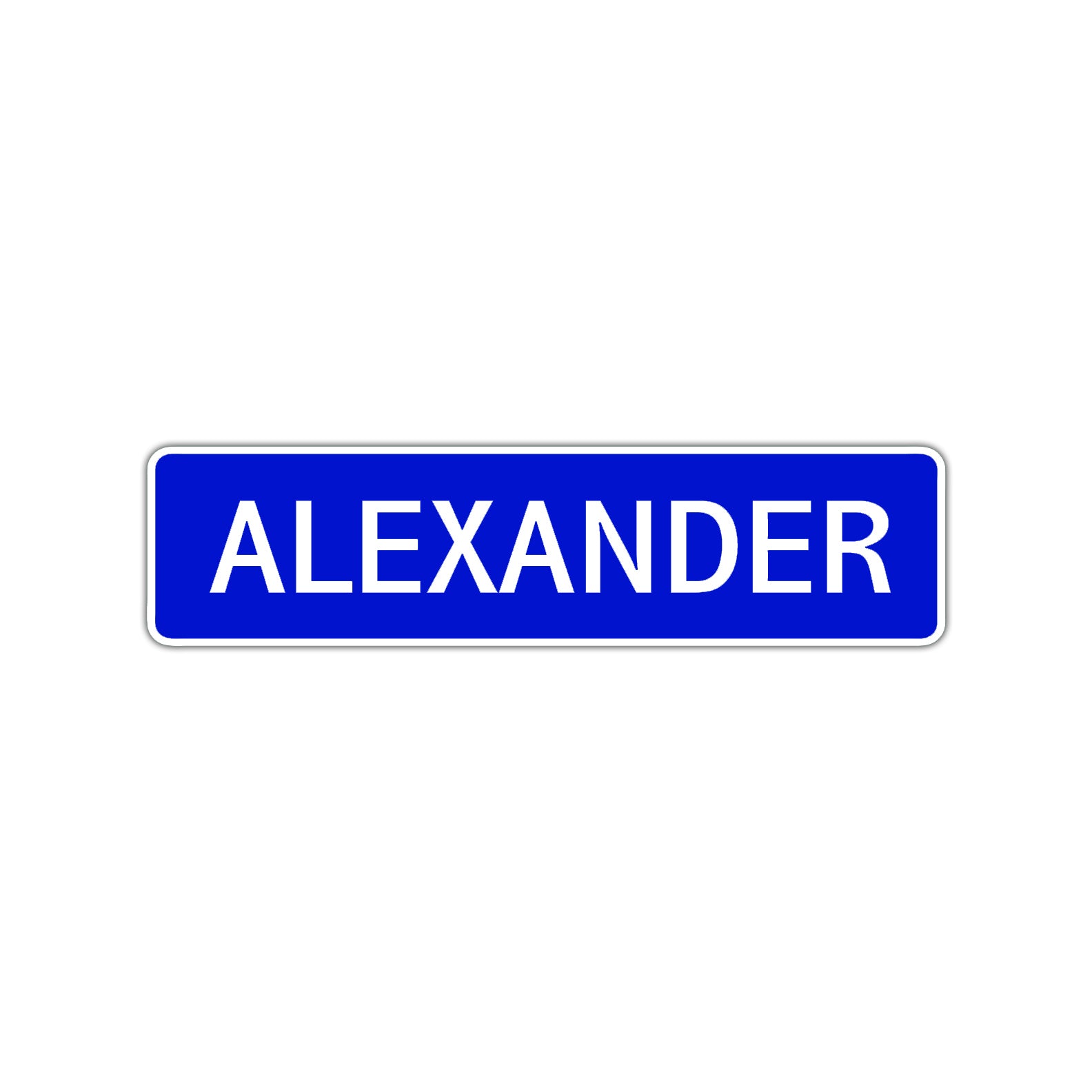 Alexander Street Sign Children Name Room Plate