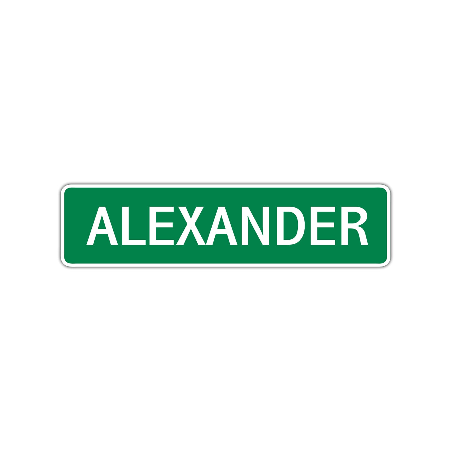 Alexander Street Sign Children Name Room Plate