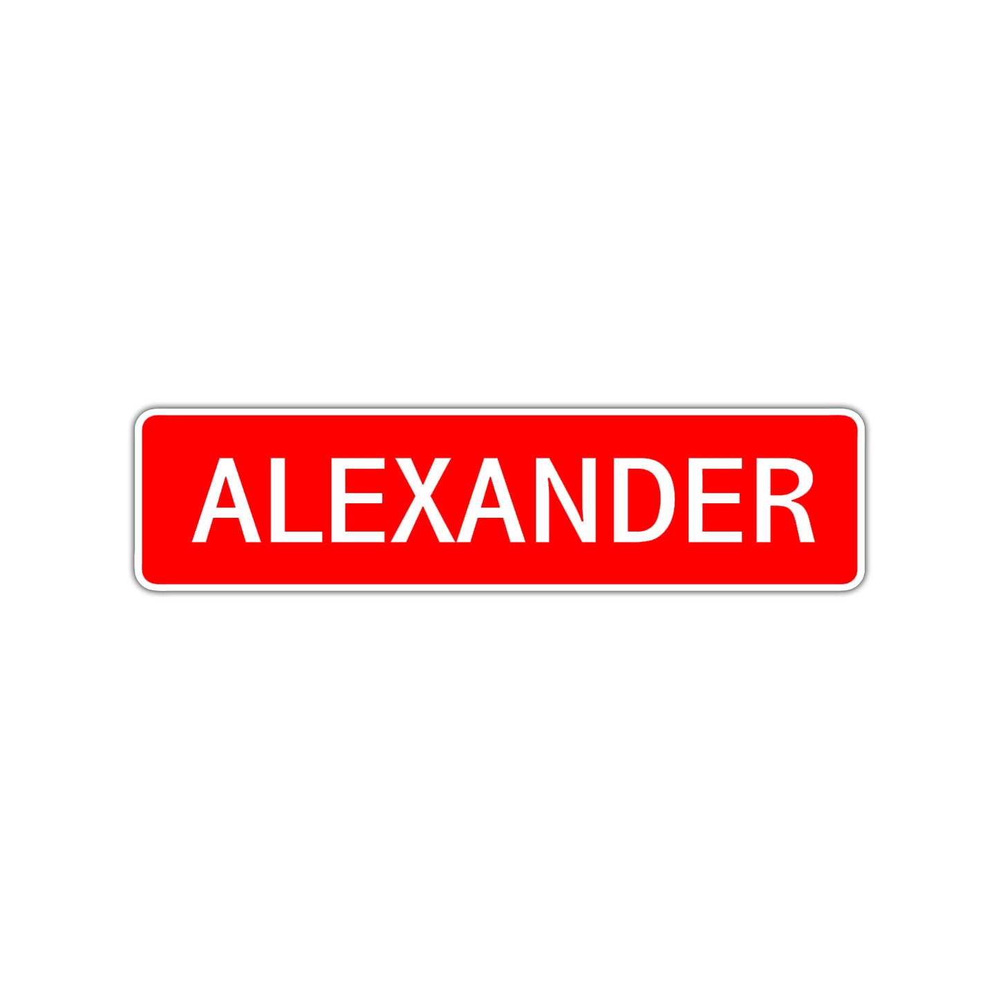 Alexander Street Sign Children Name Room Plate